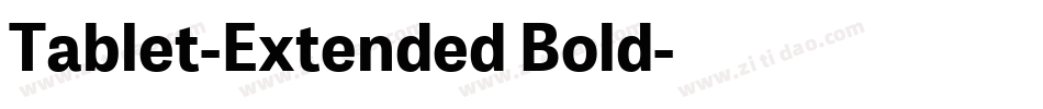 Tablet-Extended Bold字体转换